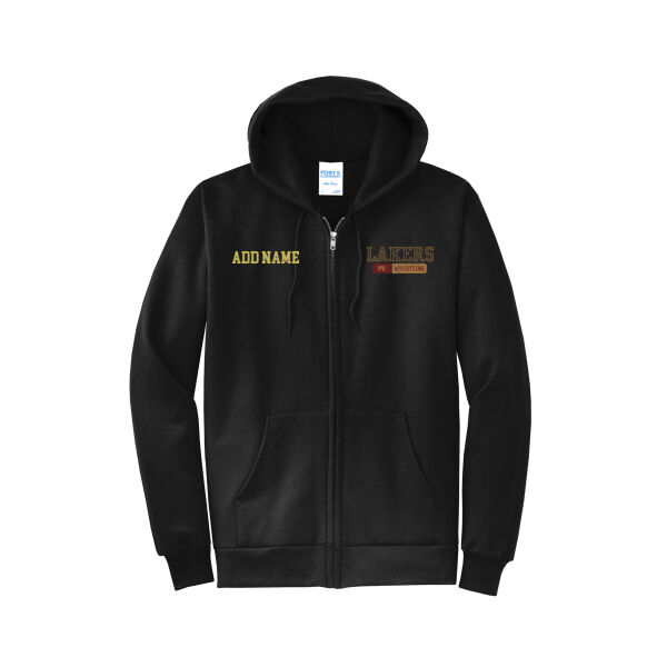Lil Lakers Wrestling #1 - Core Fleece Full Zip Hooded Sweatshirt Thumbnail