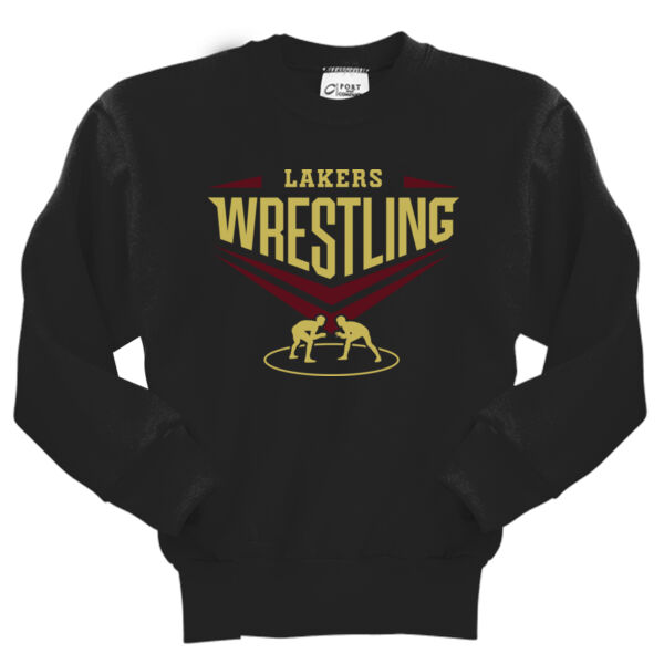 Lil Lakers Wrestling #2 - Youth Core Fleece Crewneck Sweatshirt Thumbnail