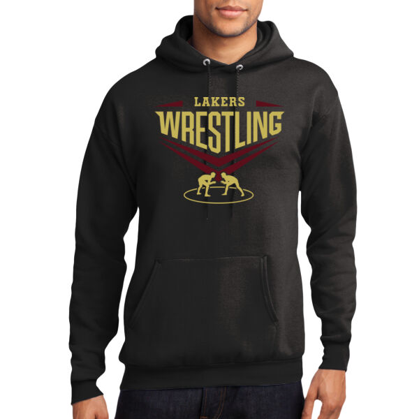 Lil Lakers Wrestling #2 - Core Fleece Pullover Hooded Sweatshirt Thumbnail