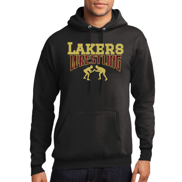 Lil Lakers Wrestling #3 - Core Fleece Pullover Hooded Sweatshirt Thumbnail
